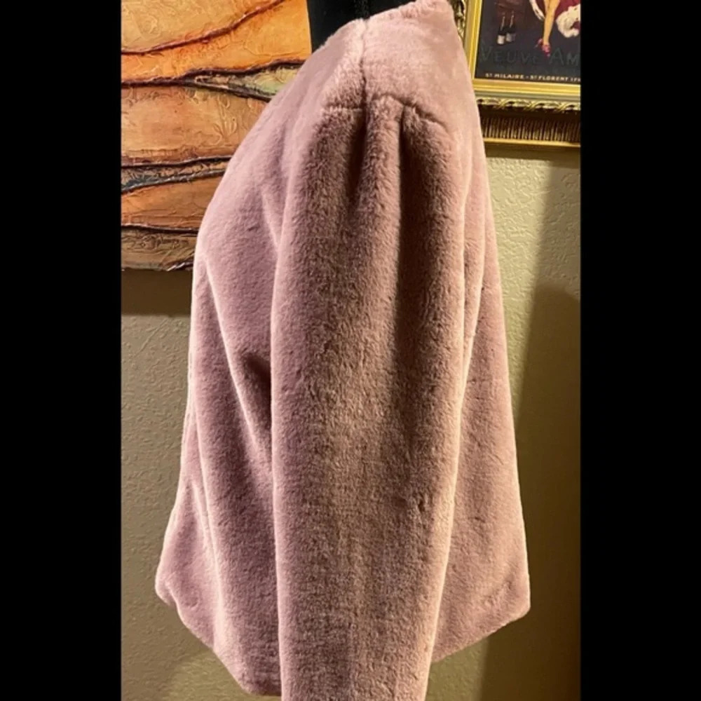 Promesa Studded Teddy Jacket, Mauve, Large - Picture 8 of 11